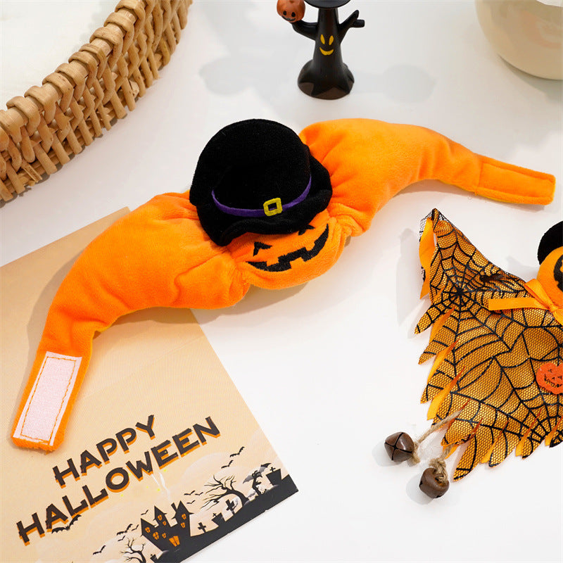 Halloween Pet Costume | Pumpkin Vest & Hat for Dogs & Cats | XS–L
