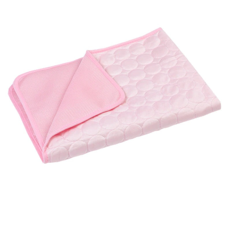 Ice Silk Dog Cooling Mat | Breathable Pet Cooling Pad for Kennels, Cars & Home