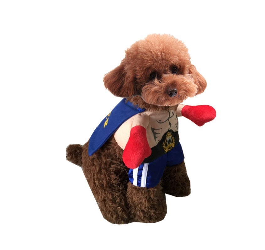 Boxer Cat Costume | Funny Pet Boxing Outfit for Cats | Sizes S–XL