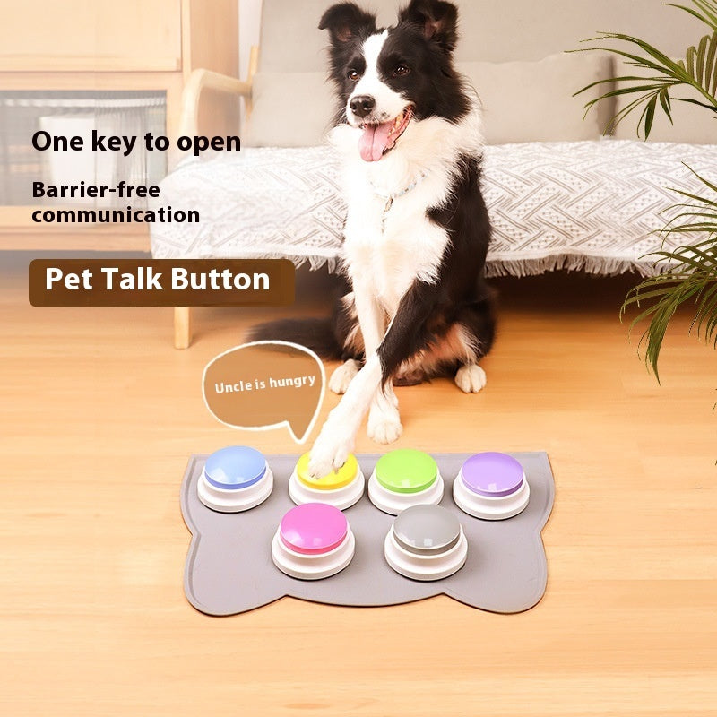 Pet Communication Button | Recordable Dog Voice Toy for Training & Bonding