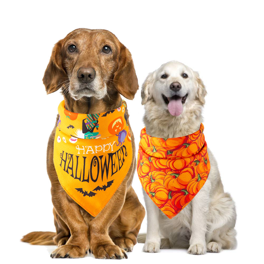 Halloween Pet Bandana | Spooky Printed Scarf for Dogs & Cats