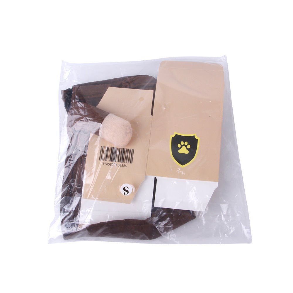 Dog Courier Costume | Funny Delivery Uniform Outfit for Pets