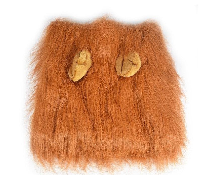 Lion Mane Wig for Large Dogs — Halloween & Costume Party Pet Headpiece