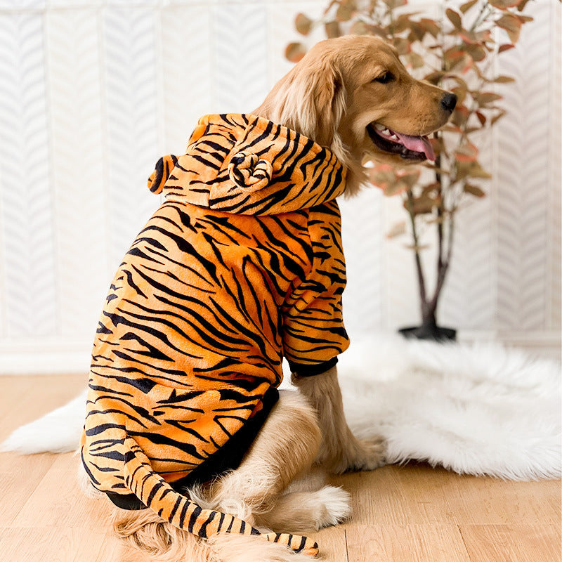 Large Dog Halloween Costume — Tiger, Dinosaur & Grey Rabbit (3XL–8XL)