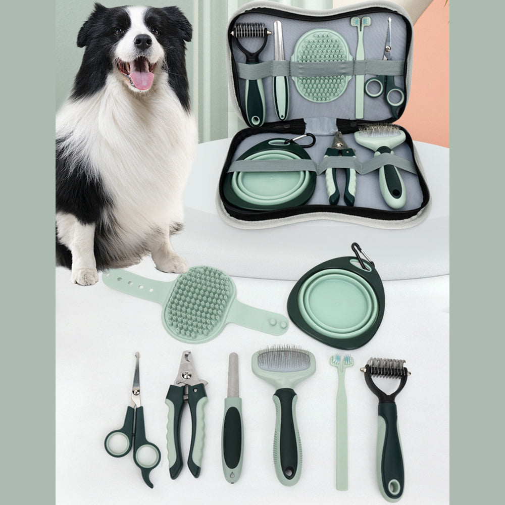 8-in-1 Professional Pet Grooming Kit | Cordless Clippers, Brush & Nail Clipper for Dogs & Cats