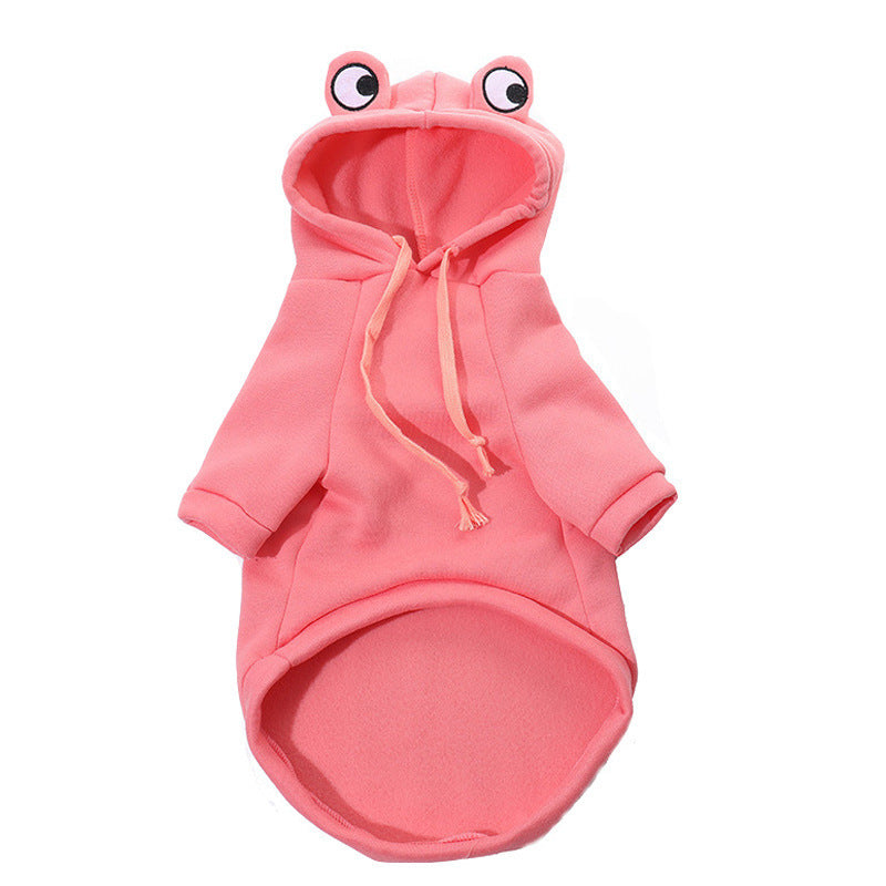 Frog Hoodie Costume for Cats & Small Dogs | Cozy Halloween Pet Sweatshirt