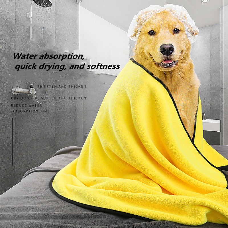 Microfiber Pet Drying Towel | Super Absorbent Quick-Dry Bath Towel for Dogs & Cats | 3 Sizes