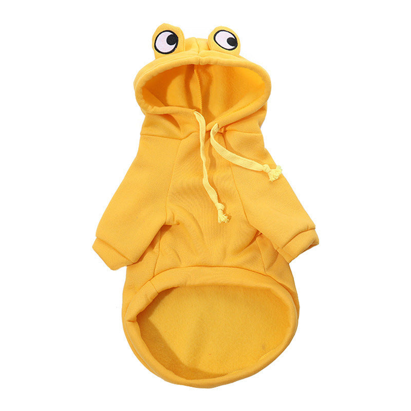 Frog Hoodie Costume for Cats & Small Dogs | Cozy Halloween Pet Sweatshirt