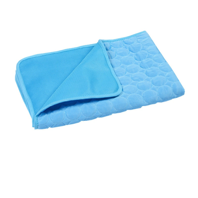 Ice Silk Dog Cooling Mat | Breathable Pet Cooling Pad for Kennels, Cars & Home