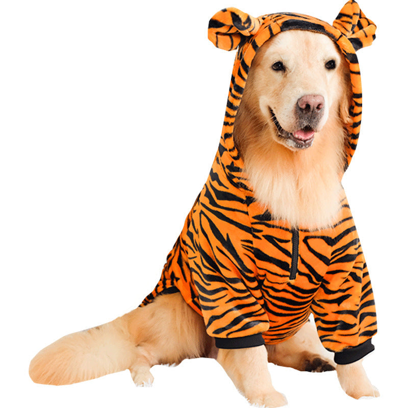 Large Dog Halloween Costume — Tiger, Dinosaur & Grey Rabbit (3XL–8XL)