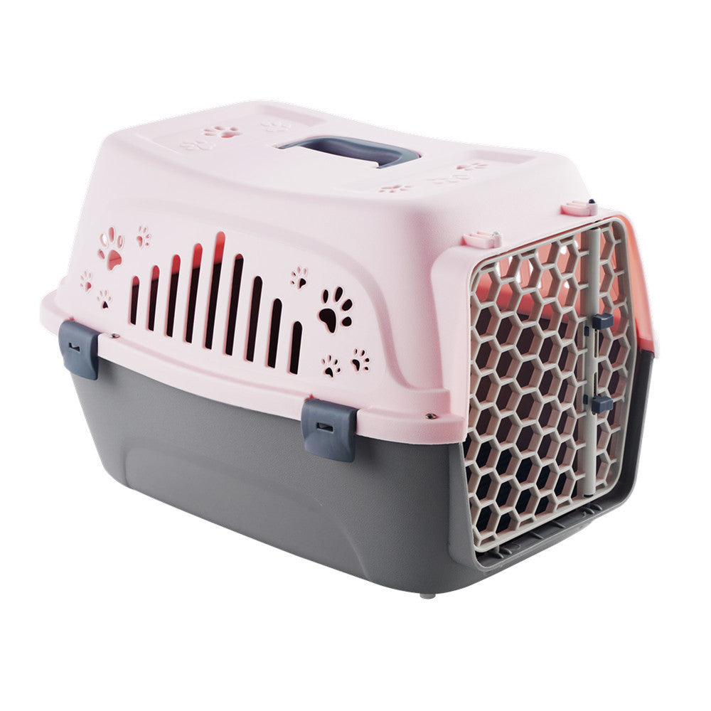 Hard-Shell Pet Carrier Crate — Airline-Style Travel Box for Cats & Small Dogs