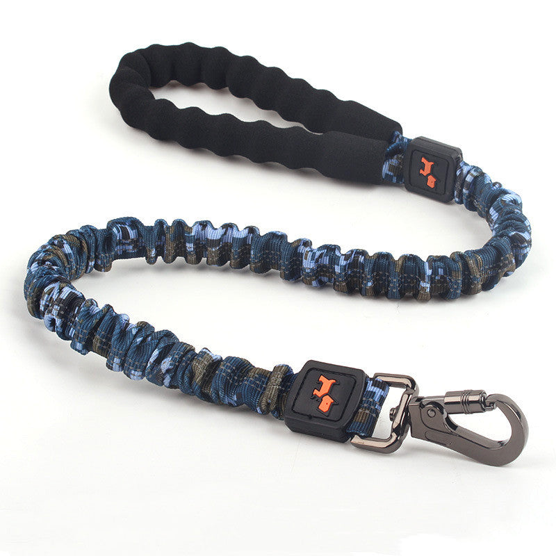 Elastic Nylon Dog Leash for Large Dogs | Camouflage Pattern | Short & Long Lengths