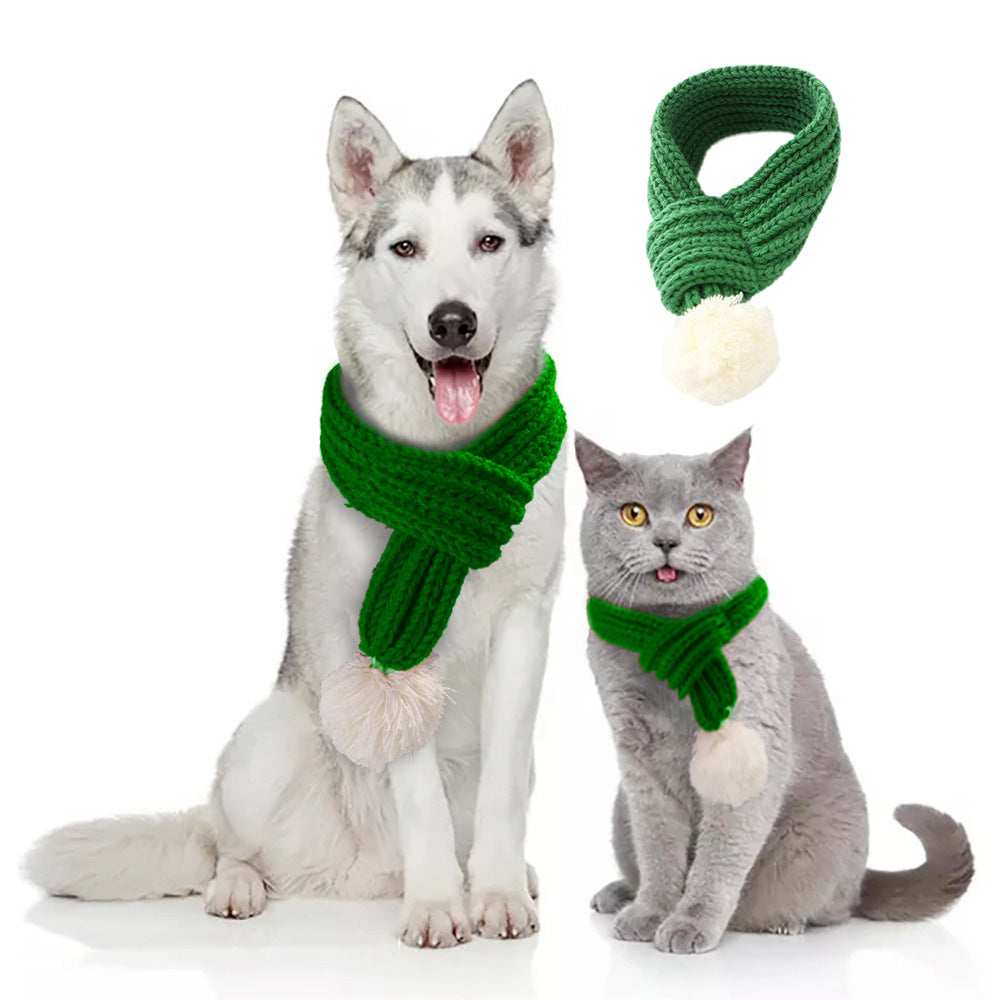 Christmas Scarf for Dogs & Cats | Cozy Holiday Knit Accessory
