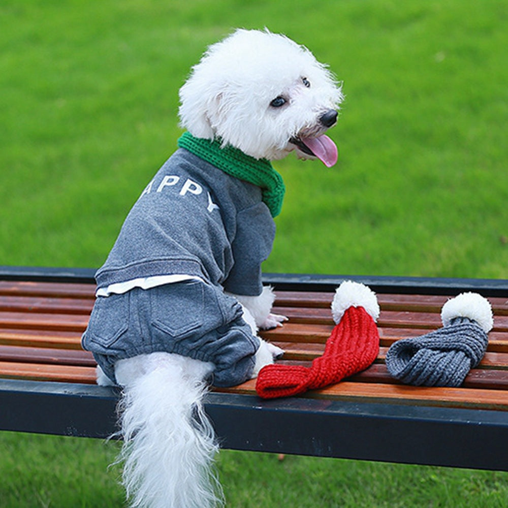 Christmas Scarf for Dogs & Cats | Cozy Holiday Knit Accessory
