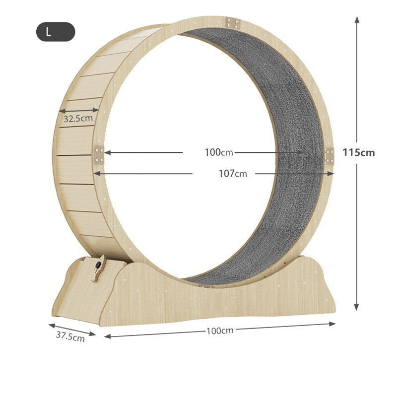 Silent Cat Exercise Wheel | Eco-Friendly Running Treadmill for Cats – S, M, L, XL
