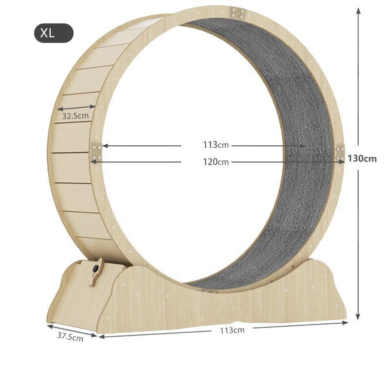 Silent Cat Exercise Wheel | Eco-Friendly Running Treadmill for Cats – S, M, L, XL