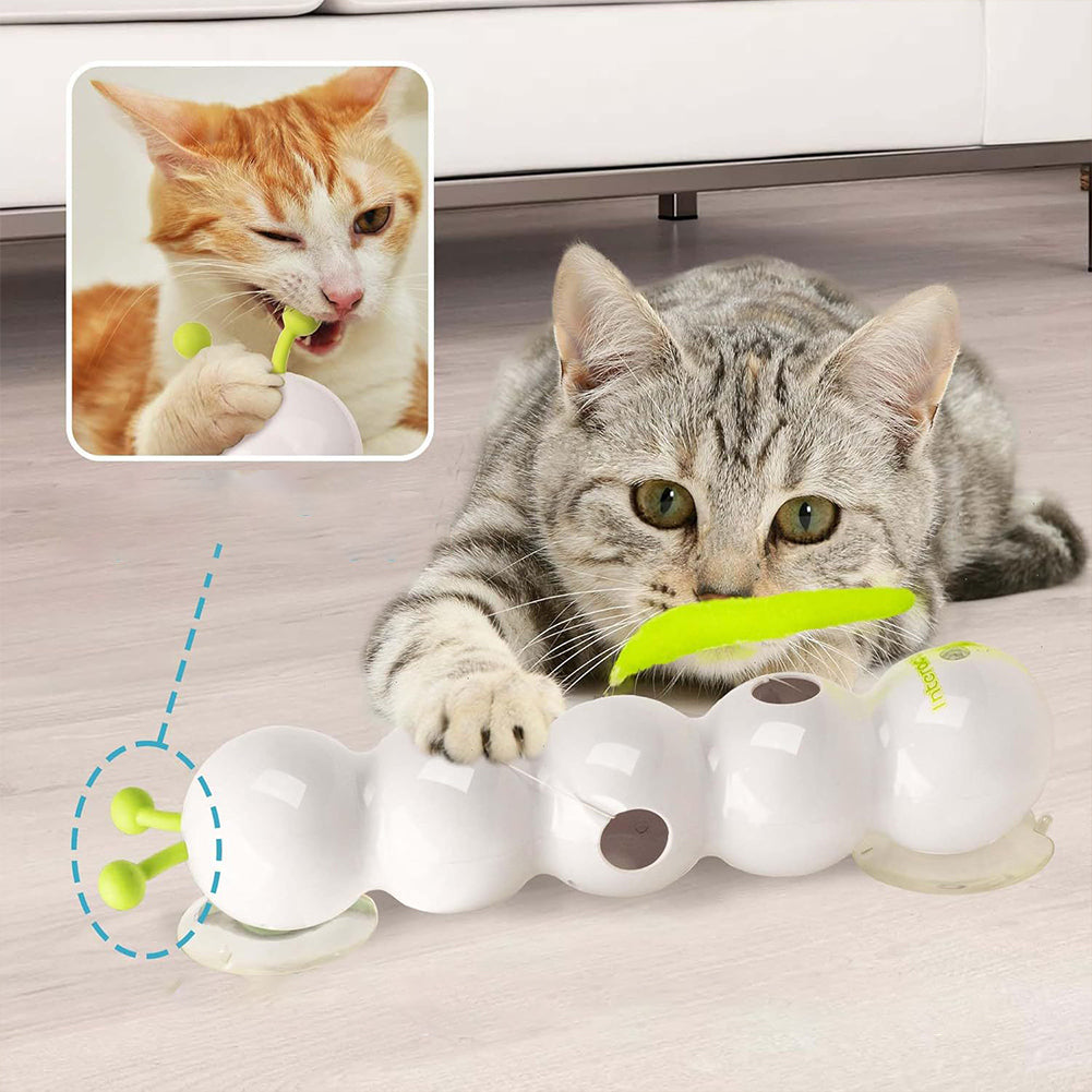 Smart Interactive Cat Toy | Motion-Activated Moving Tail Wand | USB Rechargeable