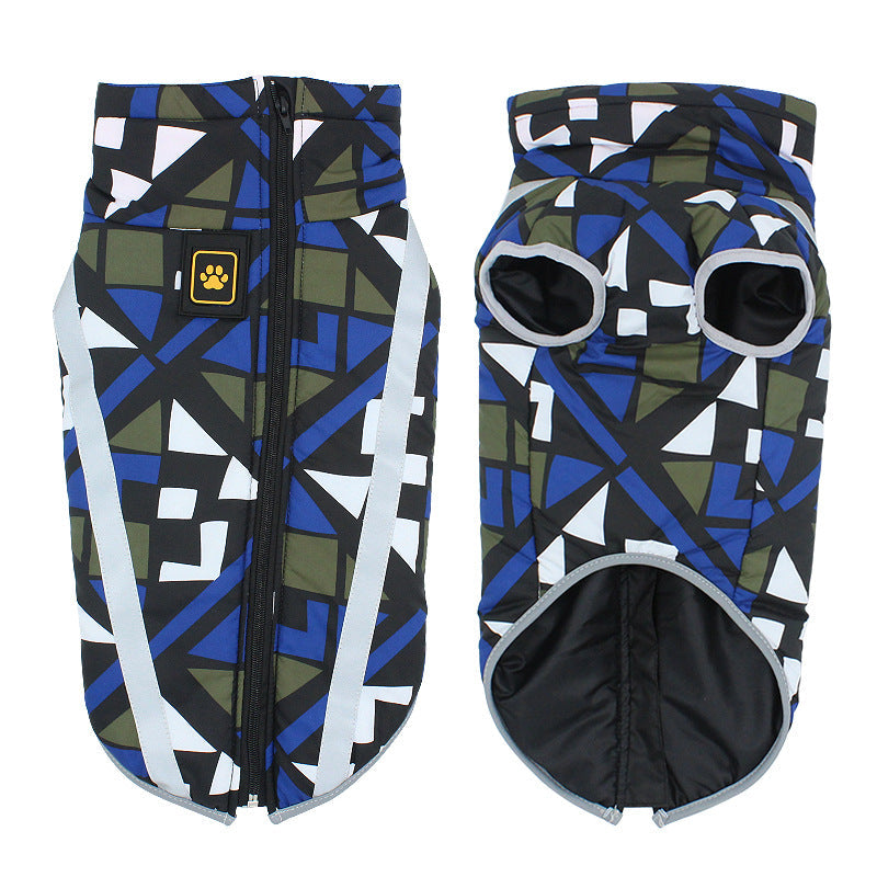 Warm Padded Dog Coat | Fashionable Winter Jacket for Small to Large Dogs