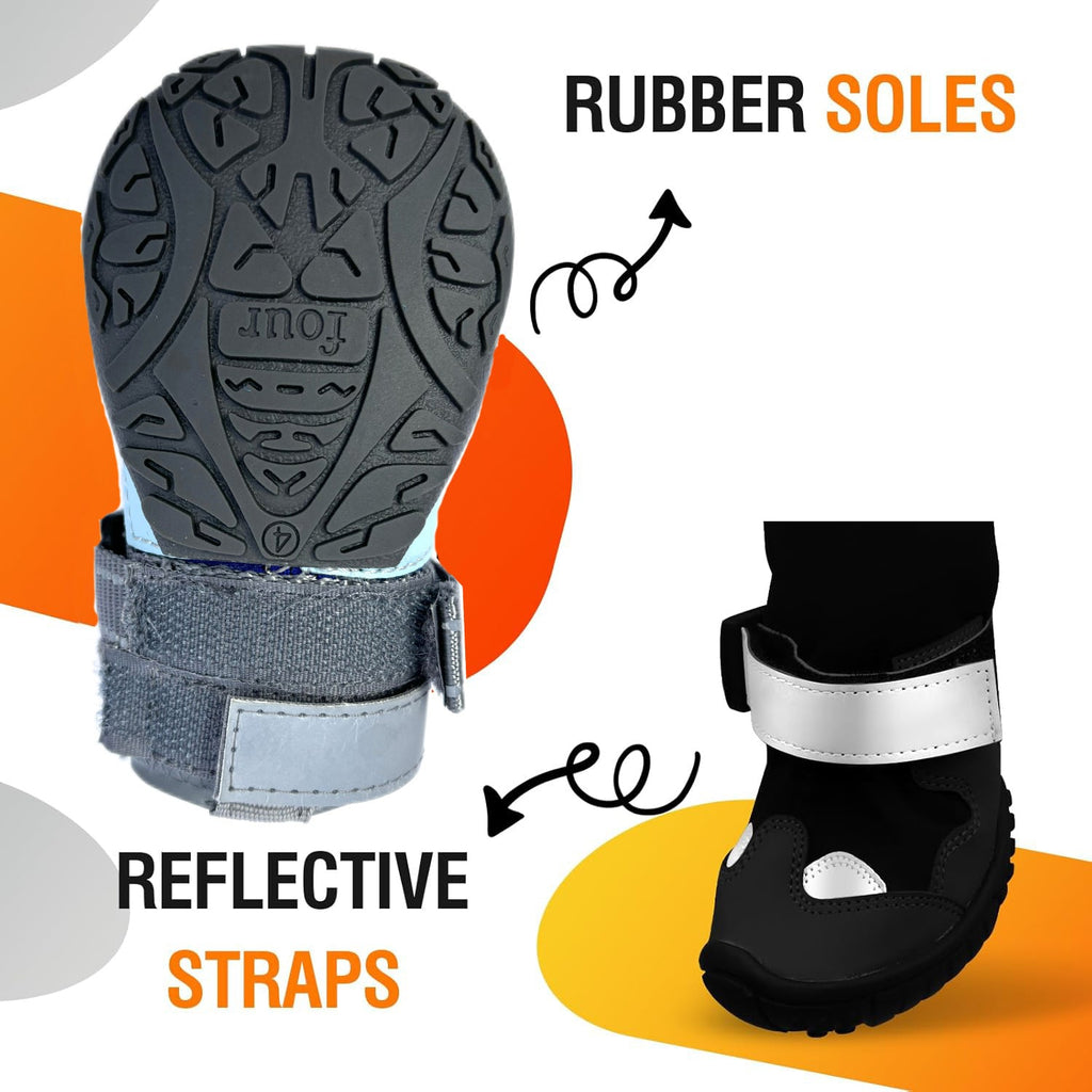 Dog Winter Shoes | Windproof Warm & Cold-Resistant Outdoor Dog Boots | XS–4XL