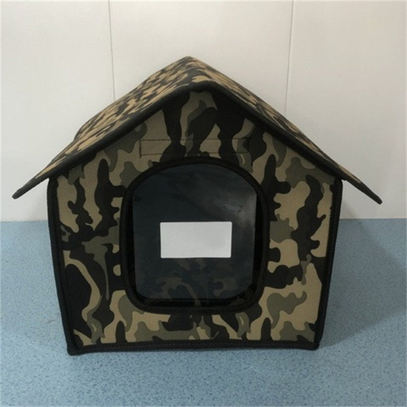 Waterproof Outdoor Dog Kennel | Weather-Resistant Pet House in M & L