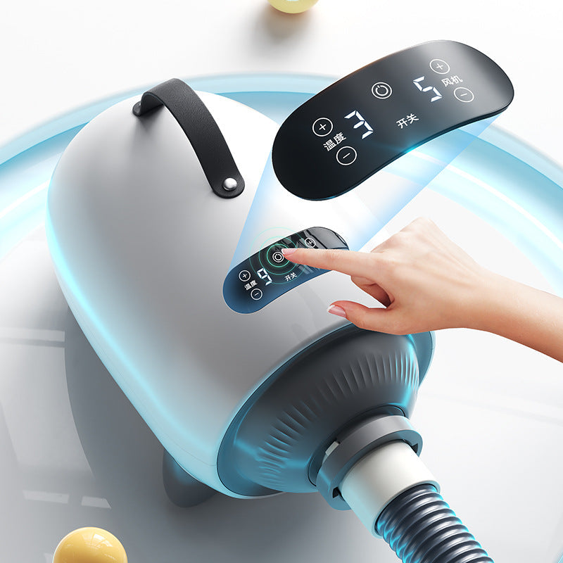 Smart Touch Screen Pet Hair Dryer | 2000W+ Professional Grooming Dryer for Dogs & Cats