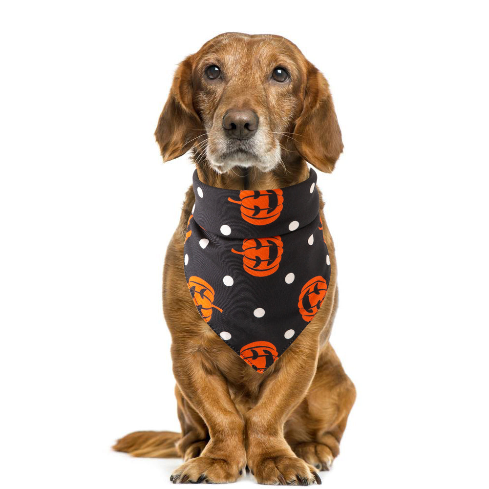 Halloween Pet Bandana | Spooky Printed Scarf for Dogs & Cats
