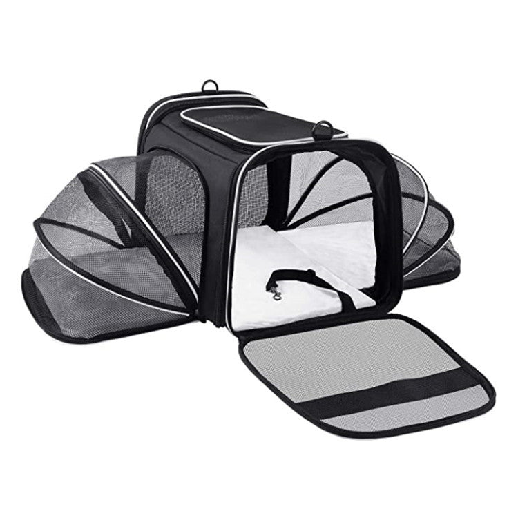 Airline-Approved Expandable Pet Carrier | Soft-Sided Travel Bag with 4-Way Opening for Cats & Dogs