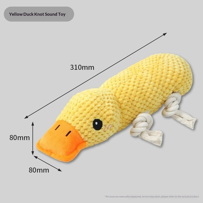Squeaky Plush Pet Chew Toy | Teeth-Cleaning Sound Toy for Dogs | Singles & Sets