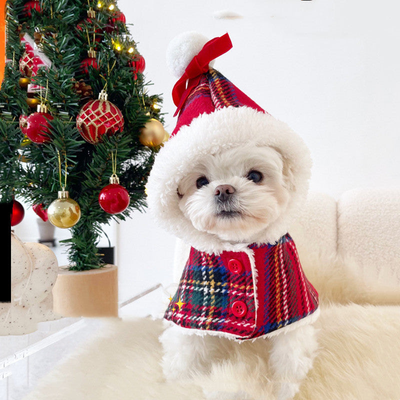 Pet Christmas Cloak | Festive Holiday Dog Costume for Small to XL Dogs