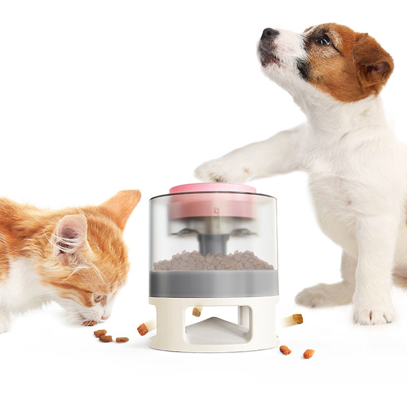 Interactive Slow Feeder Dog Toy | Bullet-Shape Food Dispenser with Anti-Slip Suction Base