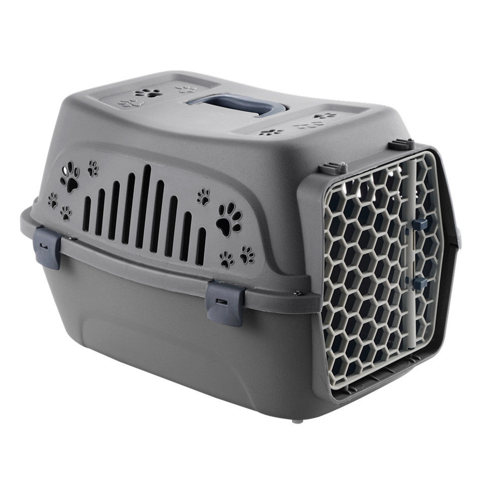 Hard-Shell Pet Carrier Crate — Airline-Style Travel Box for Cats & Small Dogs