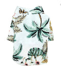 Hawaiian Dog Shirt | Tropical Print Cotton Tee for Dogs