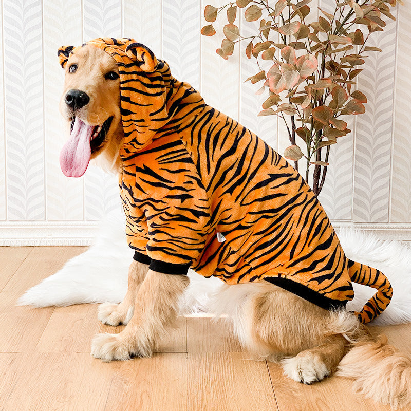 Large Dog Halloween Costume — Tiger, Dinosaur & Grey Rabbit (3XL–8XL)