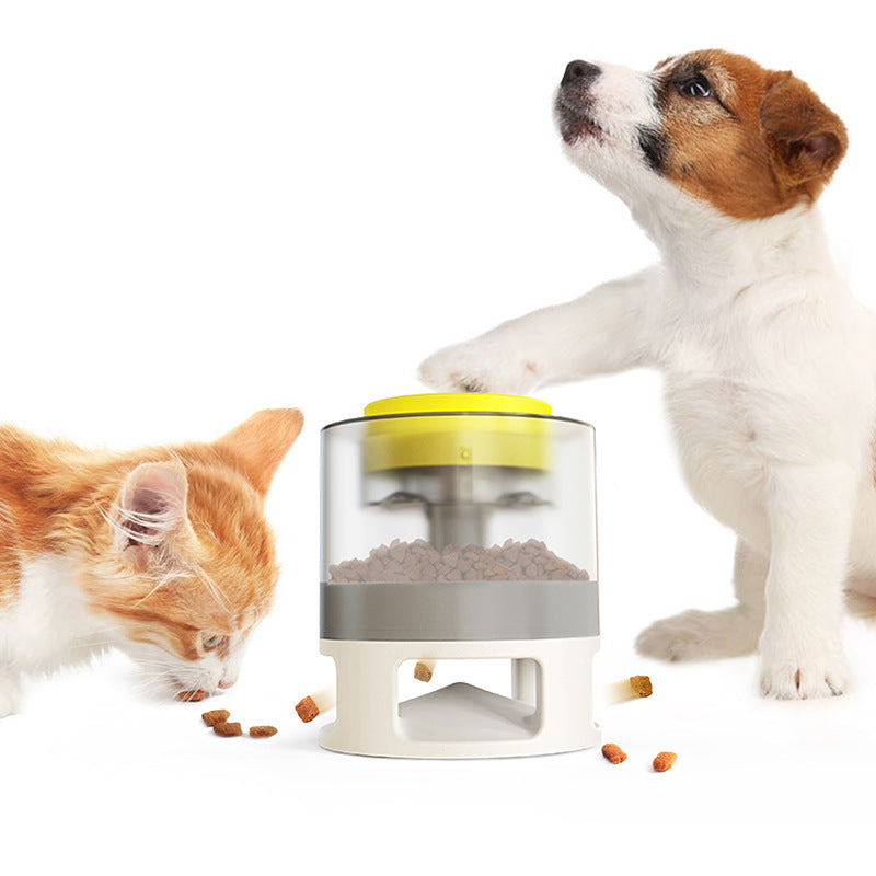 Interactive Slow Feeder Dog Toy | Bullet-Shape Food Dispenser with Anti-Slip Suction Base