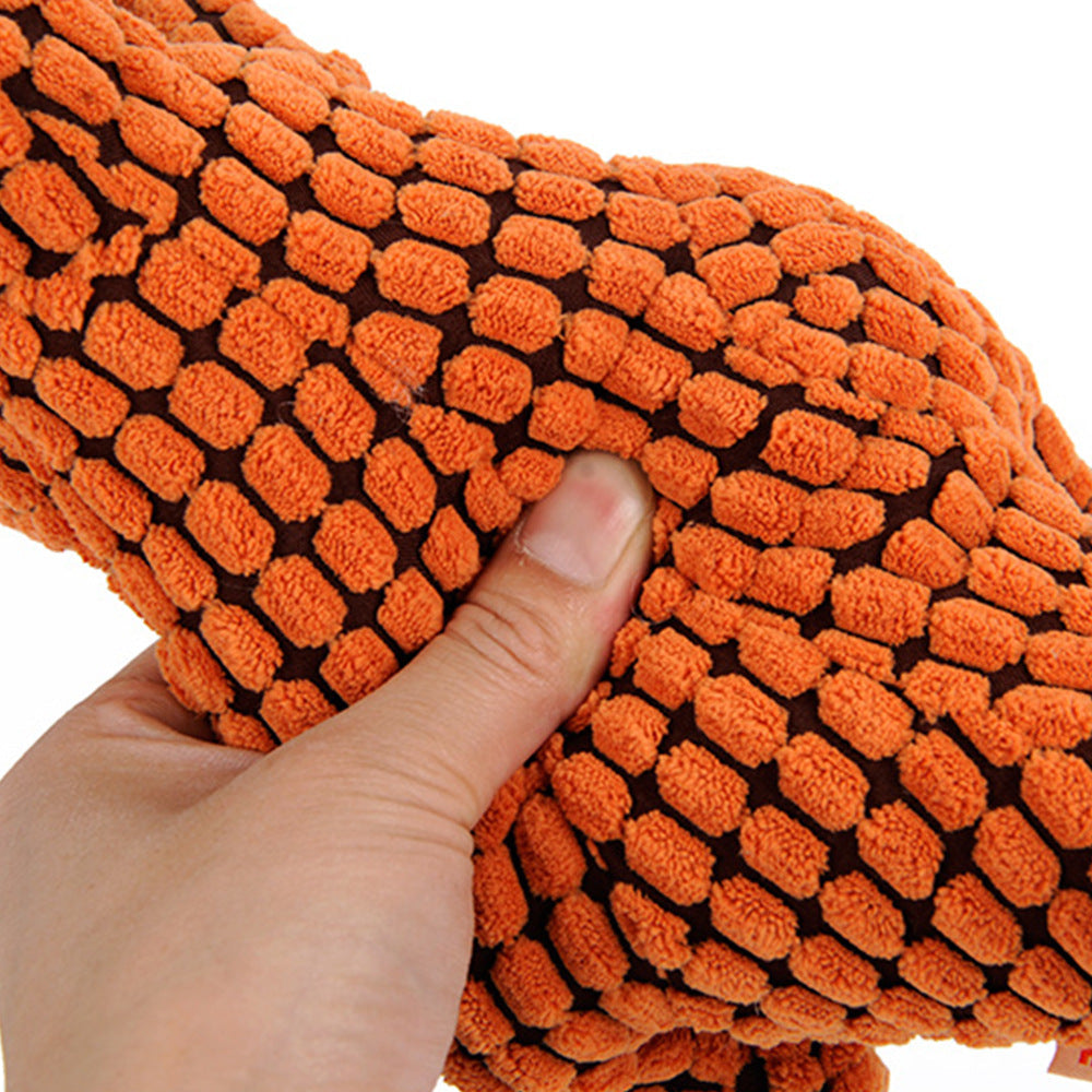 Plush Dinosaur Dog Toy | Squeaky Interactive Chew Toy for Small & Large Dogs