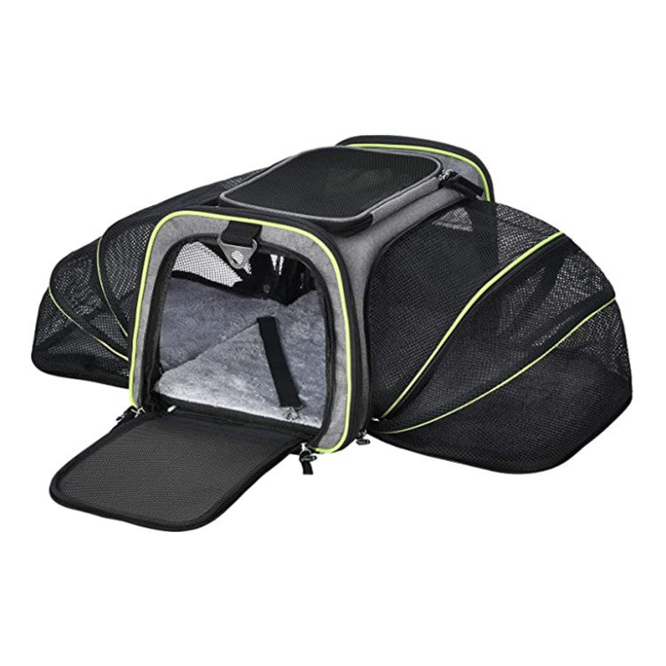 Airline-Approved Expandable Pet Carrier | Soft-Sided Travel Bag with 4-Way Opening for Cats & Dogs