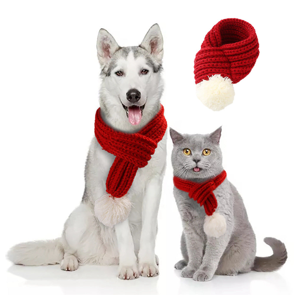 Christmas Scarf for Dogs & Cats | Cozy Holiday Knit Accessory