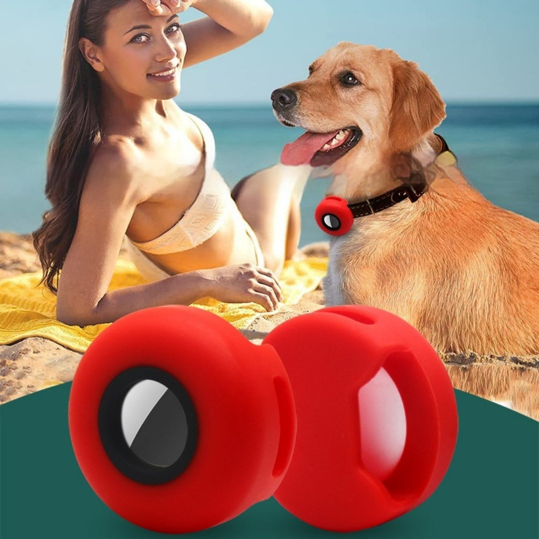 Silicone AirTag Holder for Pet Collars — Protective Cover in 21 Colors