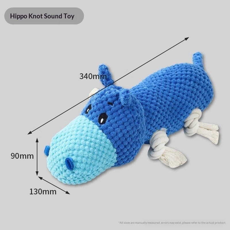 Squeaky Plush Pet Chew Toy | Teeth-Cleaning Sound Toy for Dogs | Singles & Sets