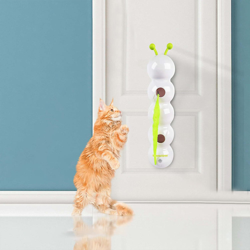 Smart Interactive Cat Toy | Motion-Activated Moving Tail Wand | USB Rechargeable