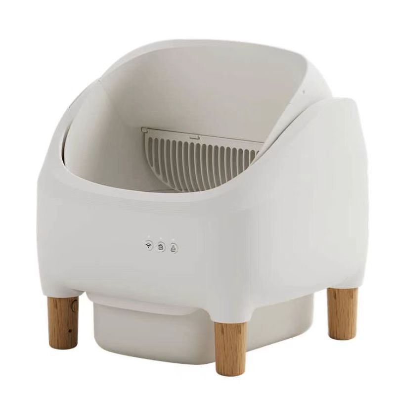 Automatic Self-Cleaning Cat Litter Box | Semi-Closed Drawer Design, No Scooping Required