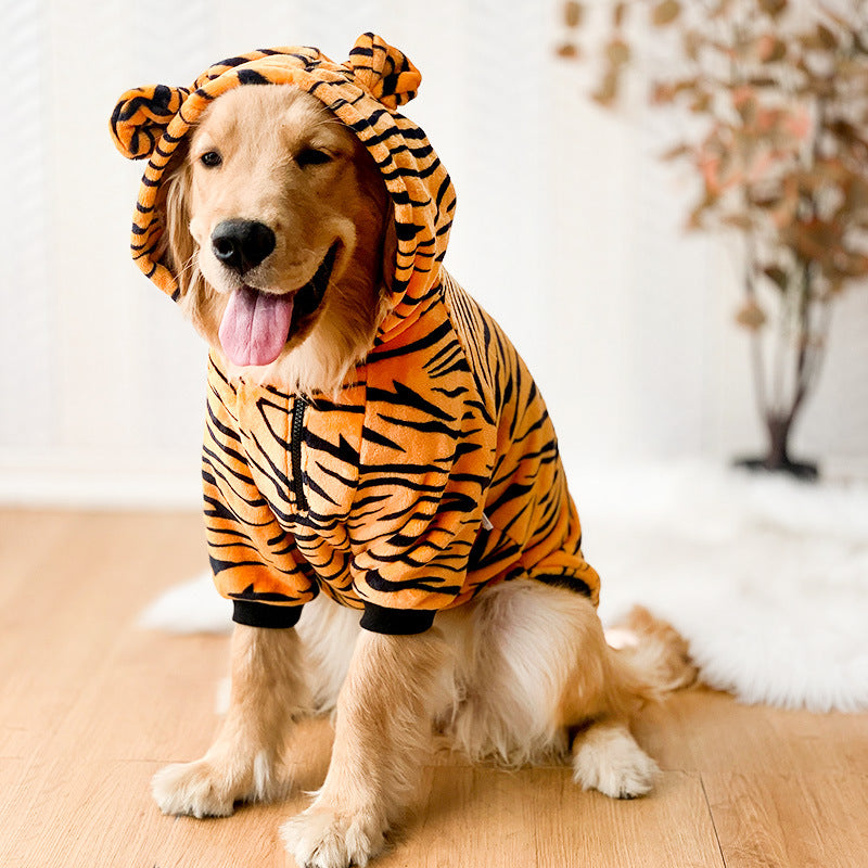 Large Dog Halloween Costume — Tiger, Dinosaur & Grey Rabbit (3XL–8XL)