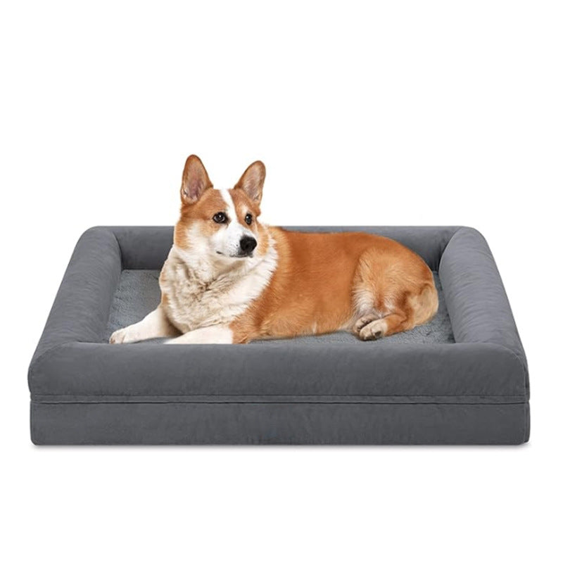 Thickened Dog Bed Cushion for Large Dogs | Orthopedic-Style Mat for Golden Retrievers & Big Breeds