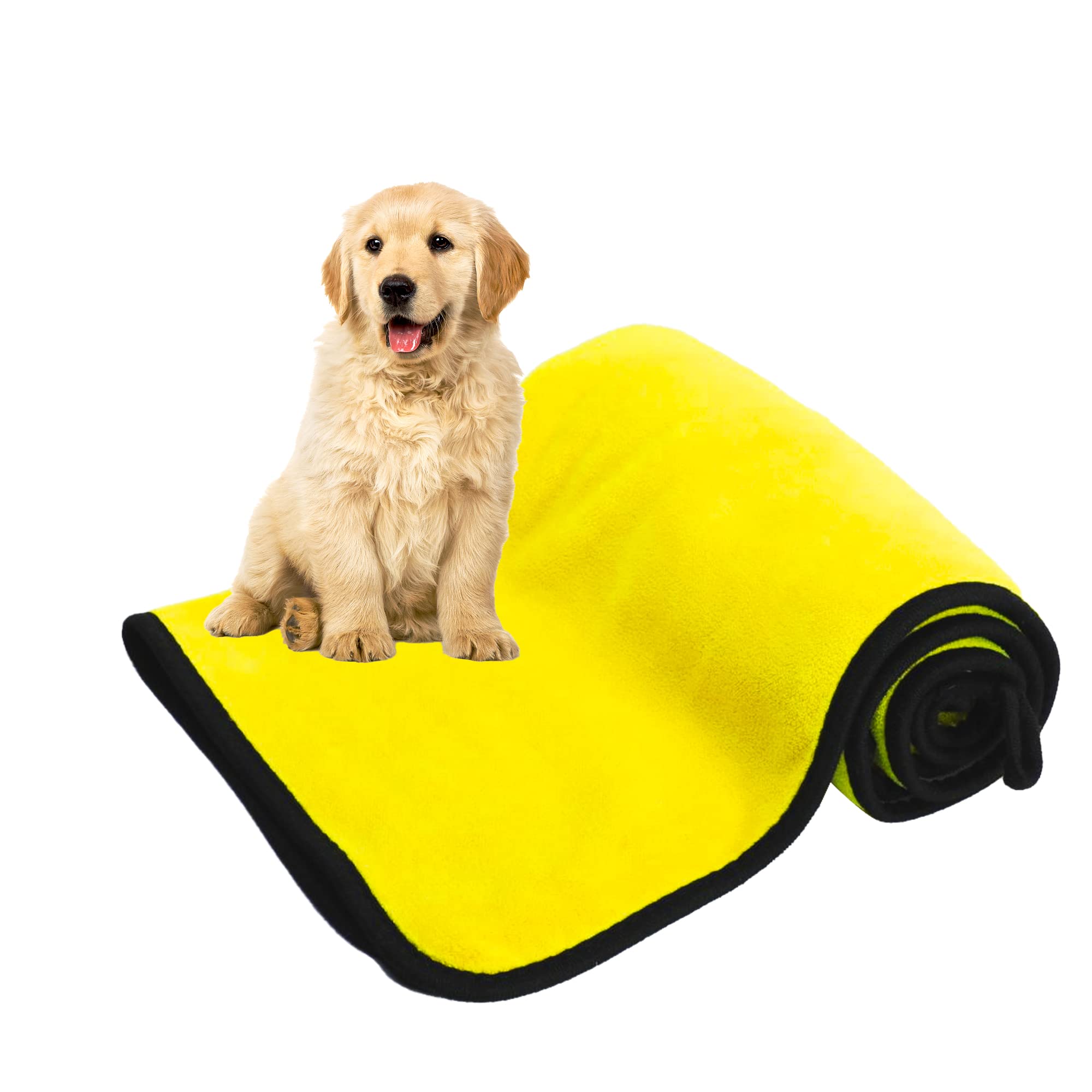 Microfiber Pet Drying Towel | Super Absorbent Quick-Dry Bath Towel for Dogs & Cats | 3 Sizes