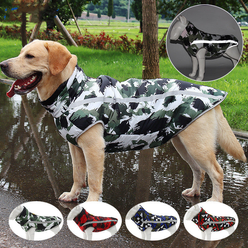 Warm Padded Dog Coat | Fashionable Winter Jacket for Small to Large Dogs