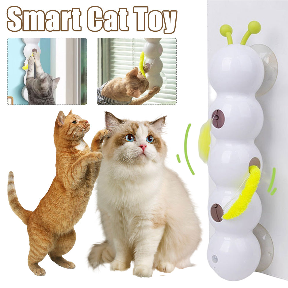 Smart Interactive Cat Toy | Motion-Activated Moving Tail Wand | USB Rechargeable