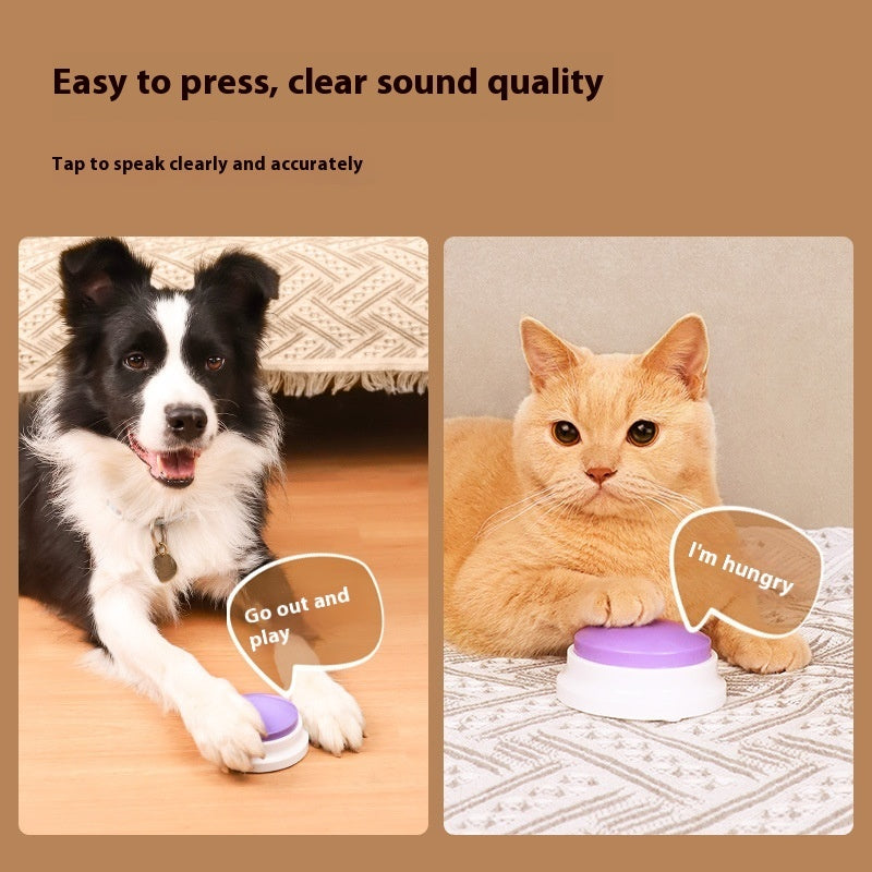 Pet Communication Button | Recordable Dog Voice Toy for Training & Bonding