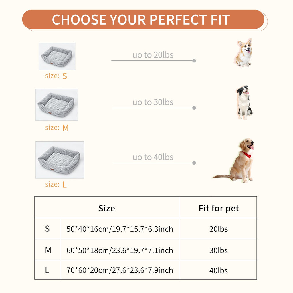 Swirl Rose Velvet Calming Dog Bed | Anti-Anxiety Sofa Bed for Dogs & Cats, Machine Washable