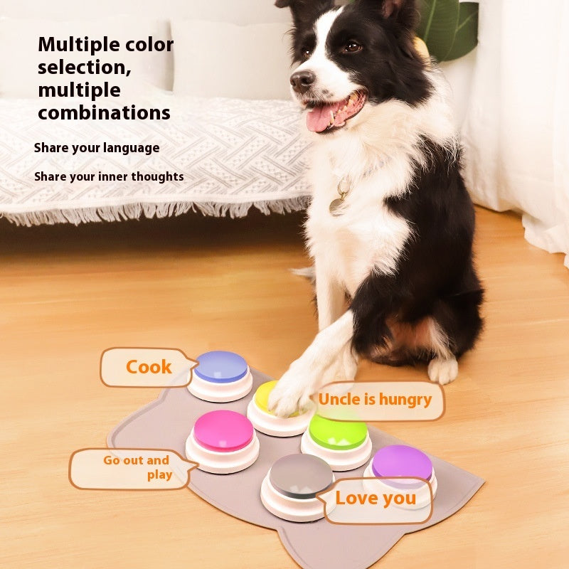 Pet Communication Button | Recordable Dog Voice Toy for Training & Bonding
