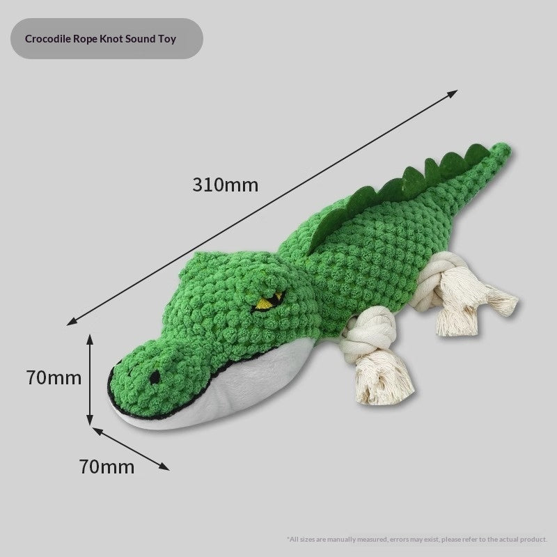 Squeaky Plush Pet Chew Toy | Teeth-Cleaning Sound Toy for Dogs | Singles & Sets